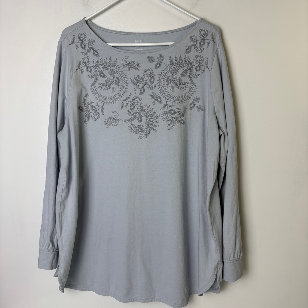J. Jill purejill Embroidered Top